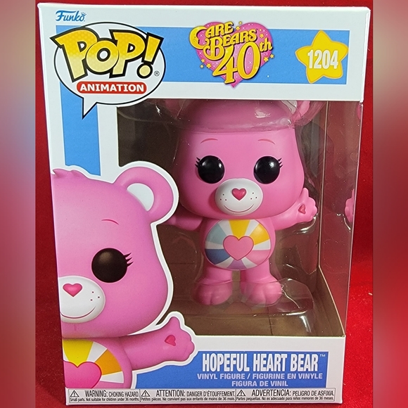 Hopeful heart bear funko # 1204 (nib)Brand new care bears hopeful heart bear - Picture 2 of 7